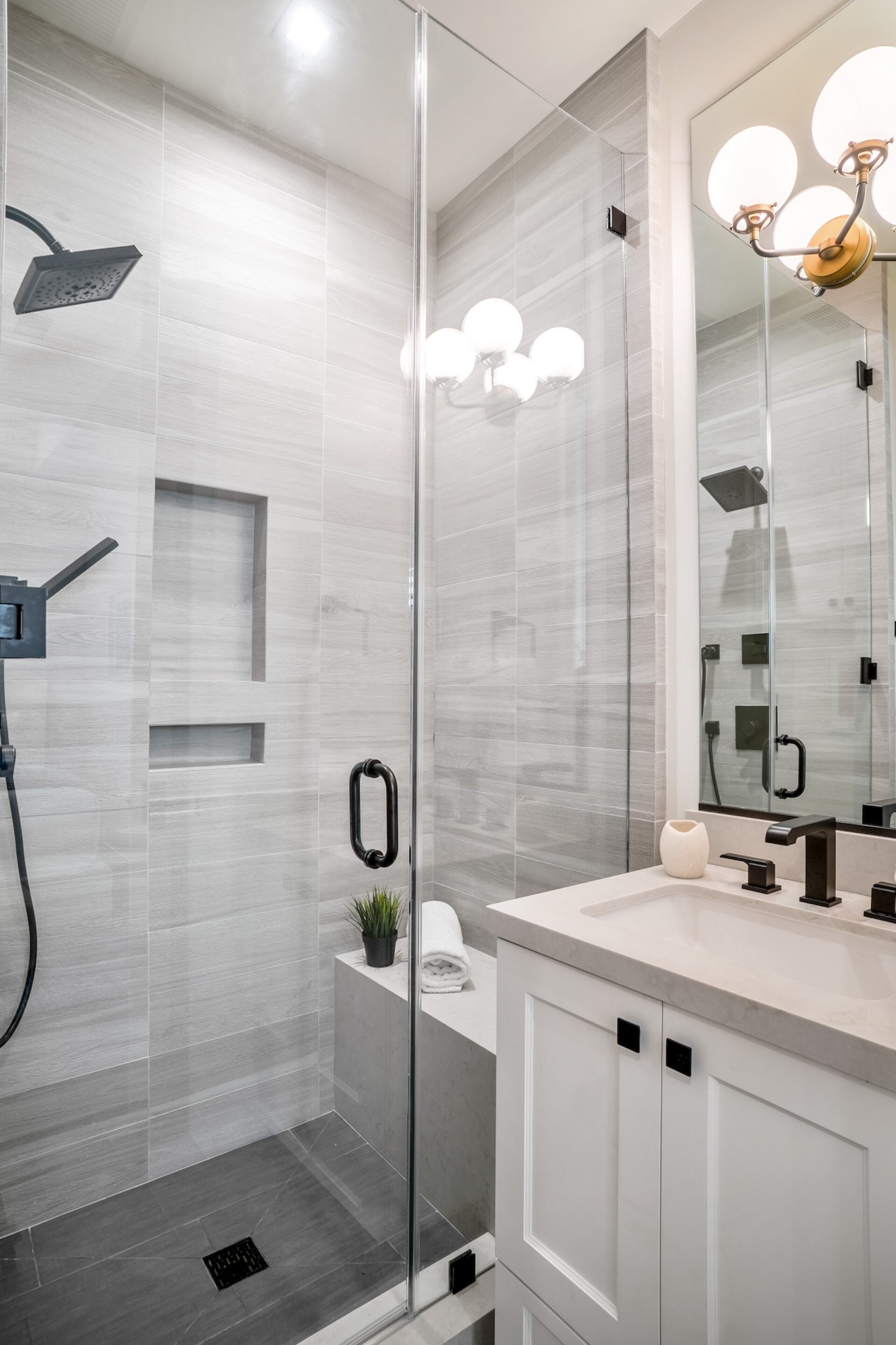 Bathroom Shower Design Glass Wall