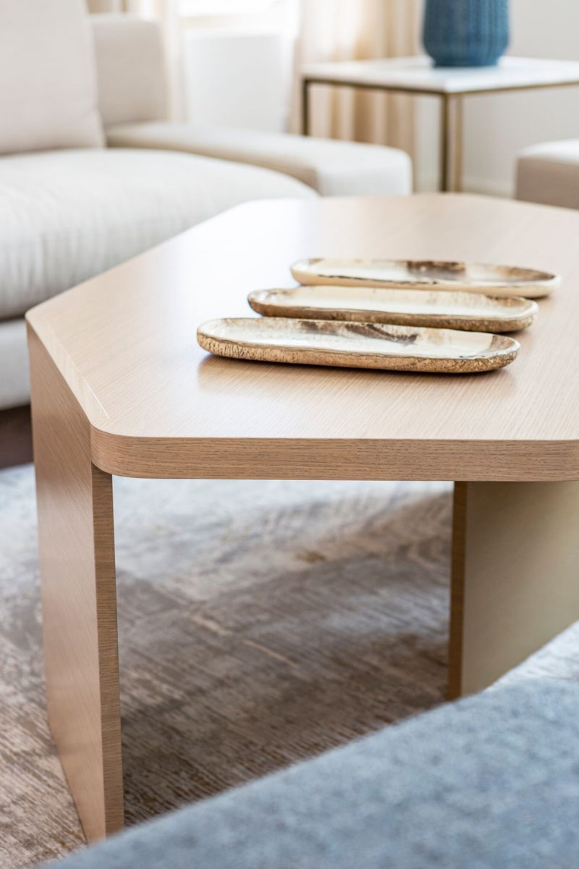Coffee Table With Decorative Trays