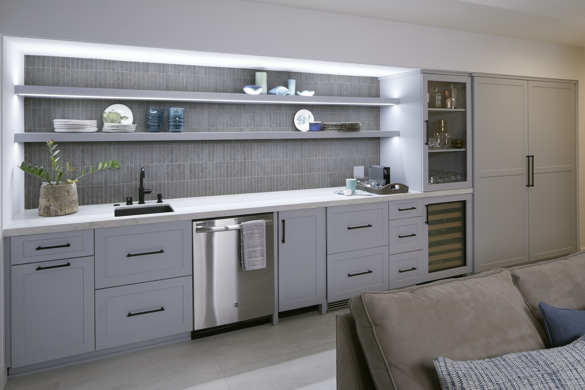Custom Wet Bar Design Manhattan Beach Ca