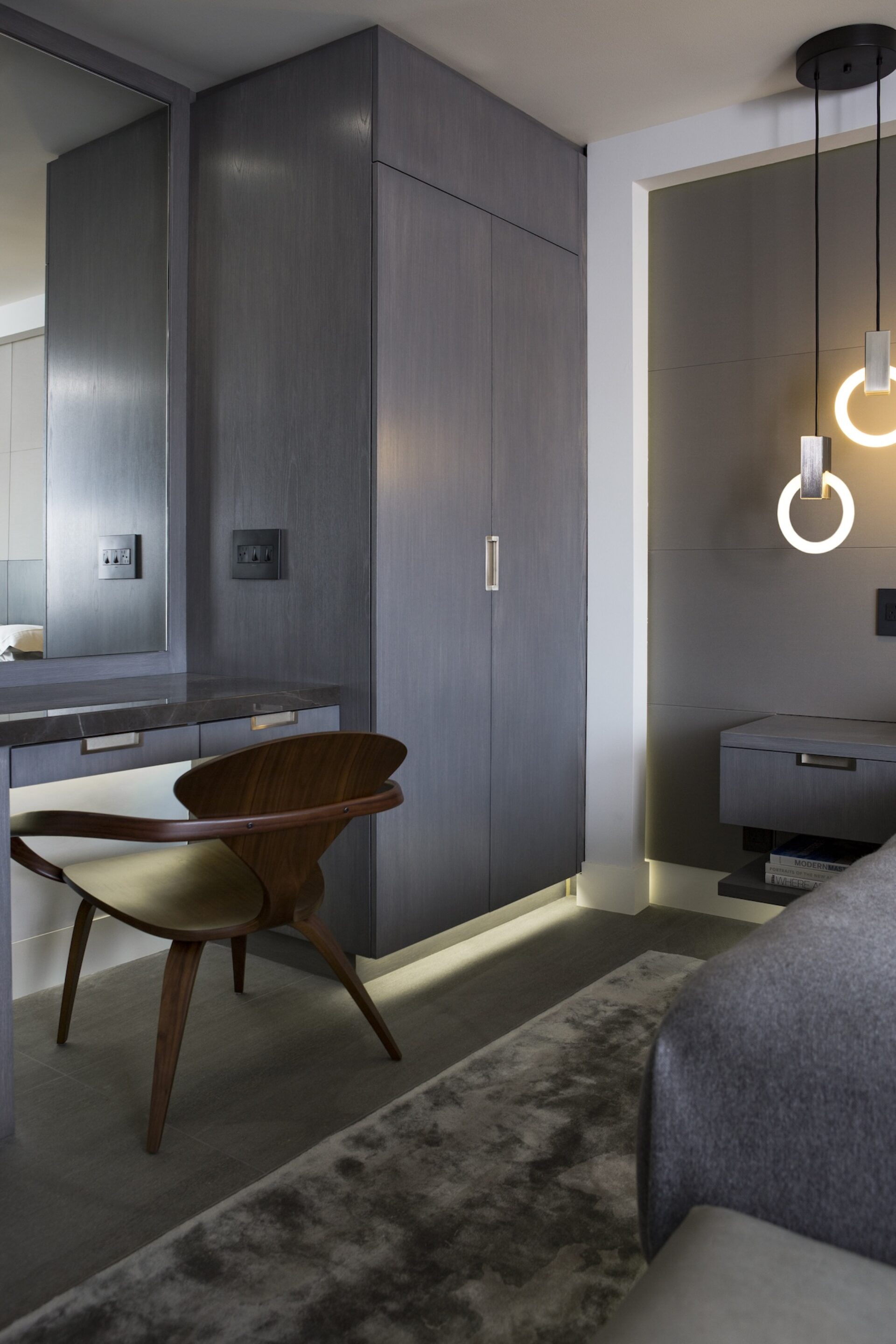 Dark Bedroom Design Hermosa Beach Ca