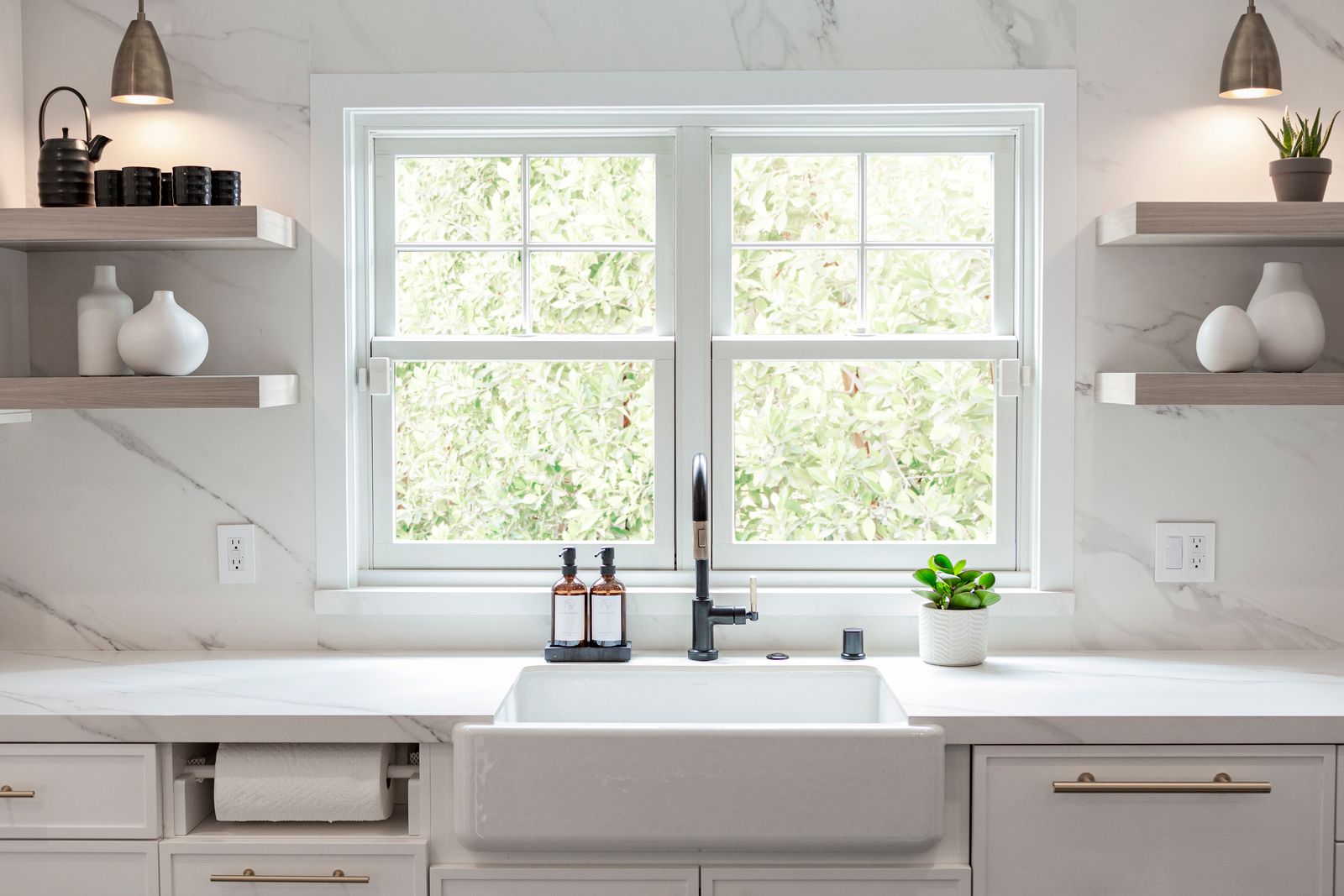 Farmhouse Sink Kitchen Design Hermosa Beach