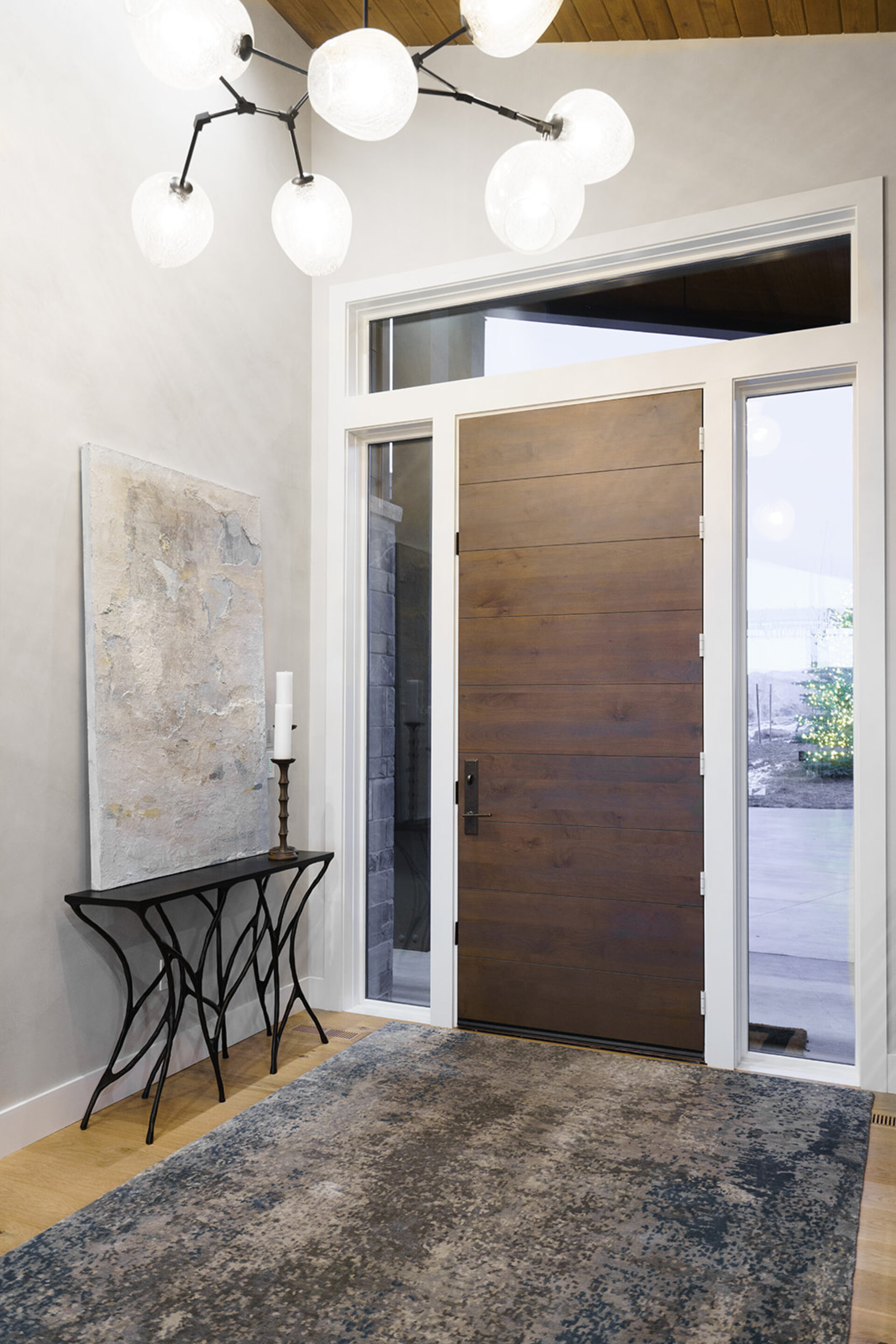 front entryway Park City UT interior design