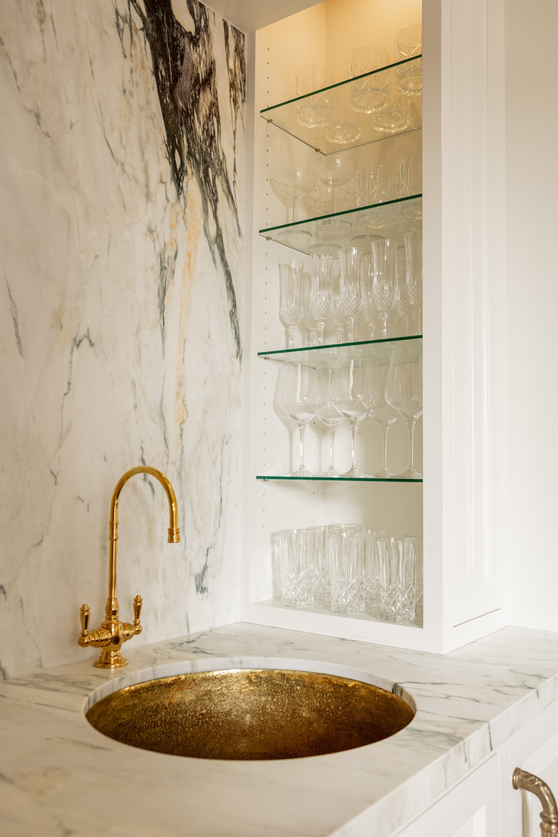 Glass Storage Wet Bar Glass Shelves