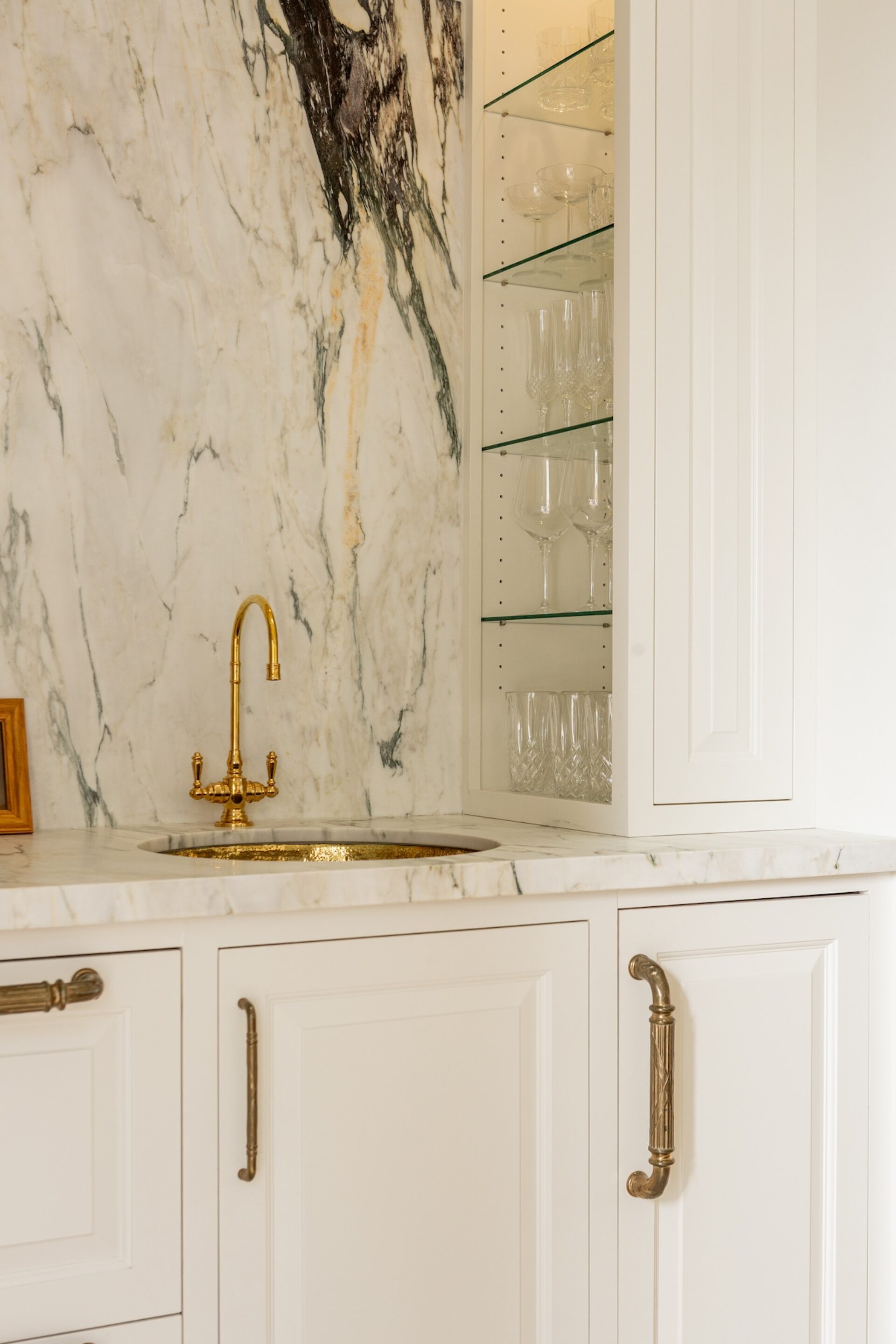 Gold Sink Wet Bar Design