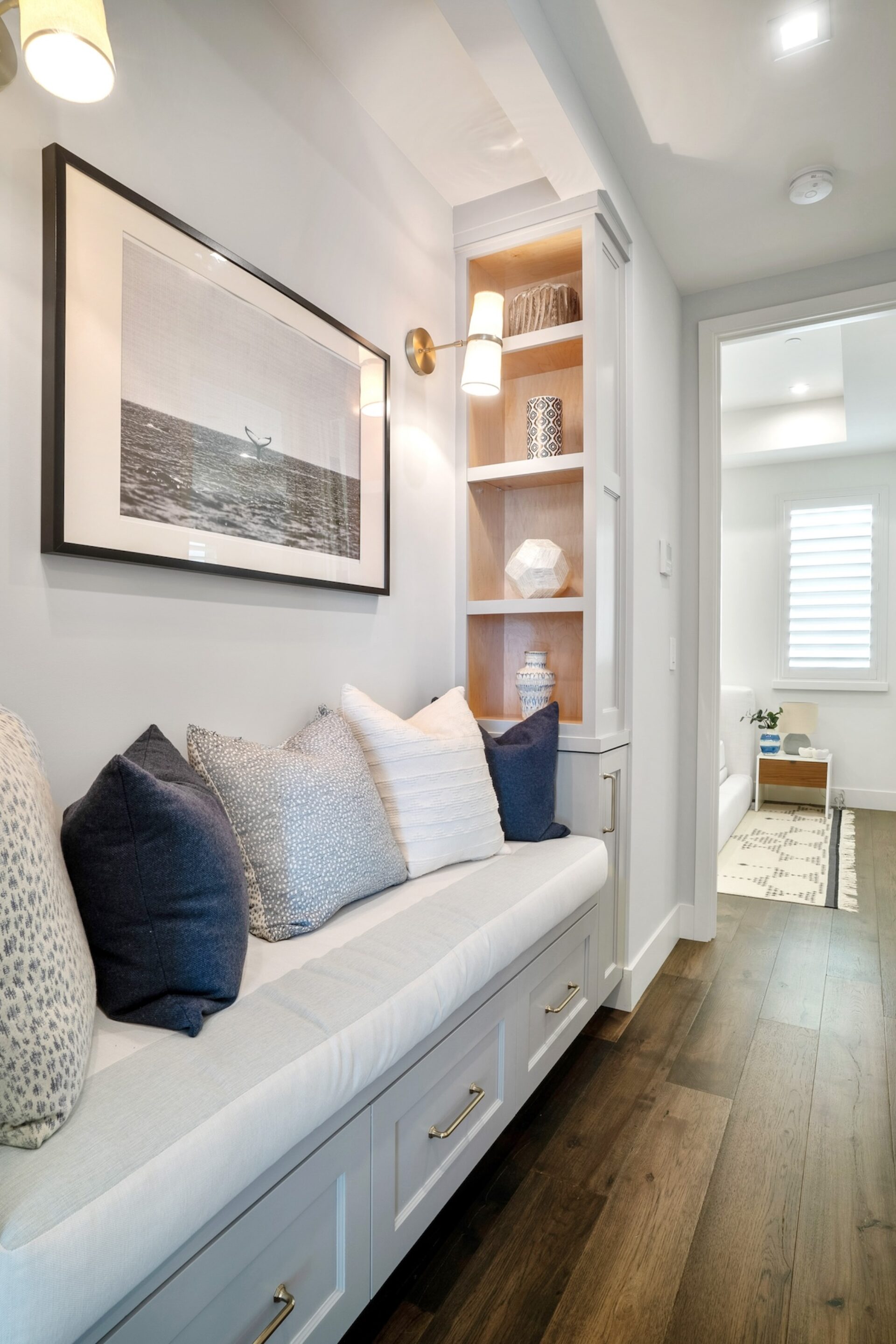Hallway Design With Built In Bench Seat