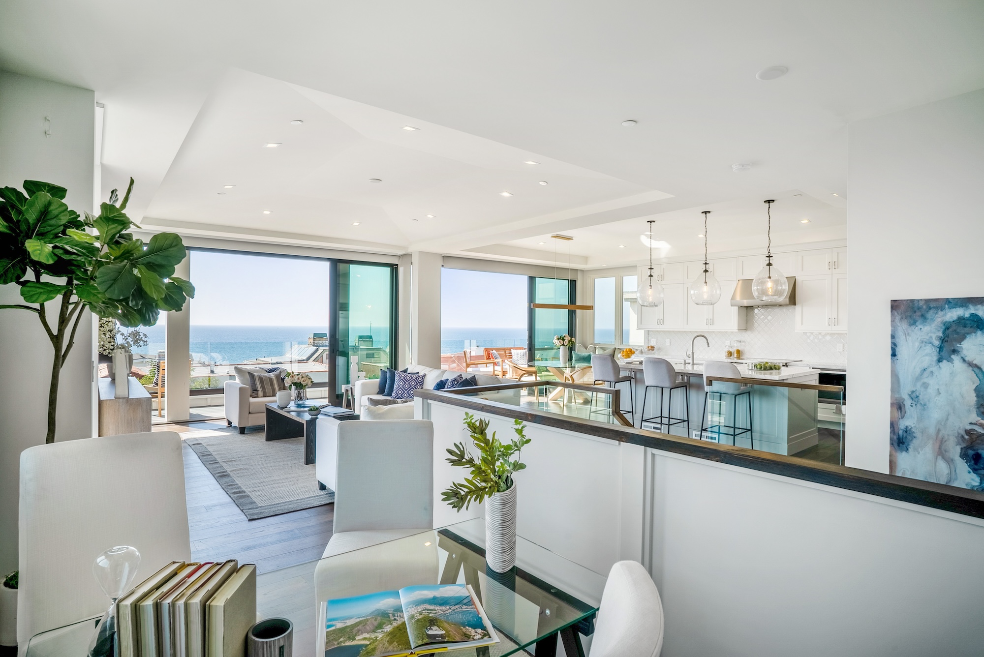 Kitchen And Living Room Design Manhattan Beach Ca