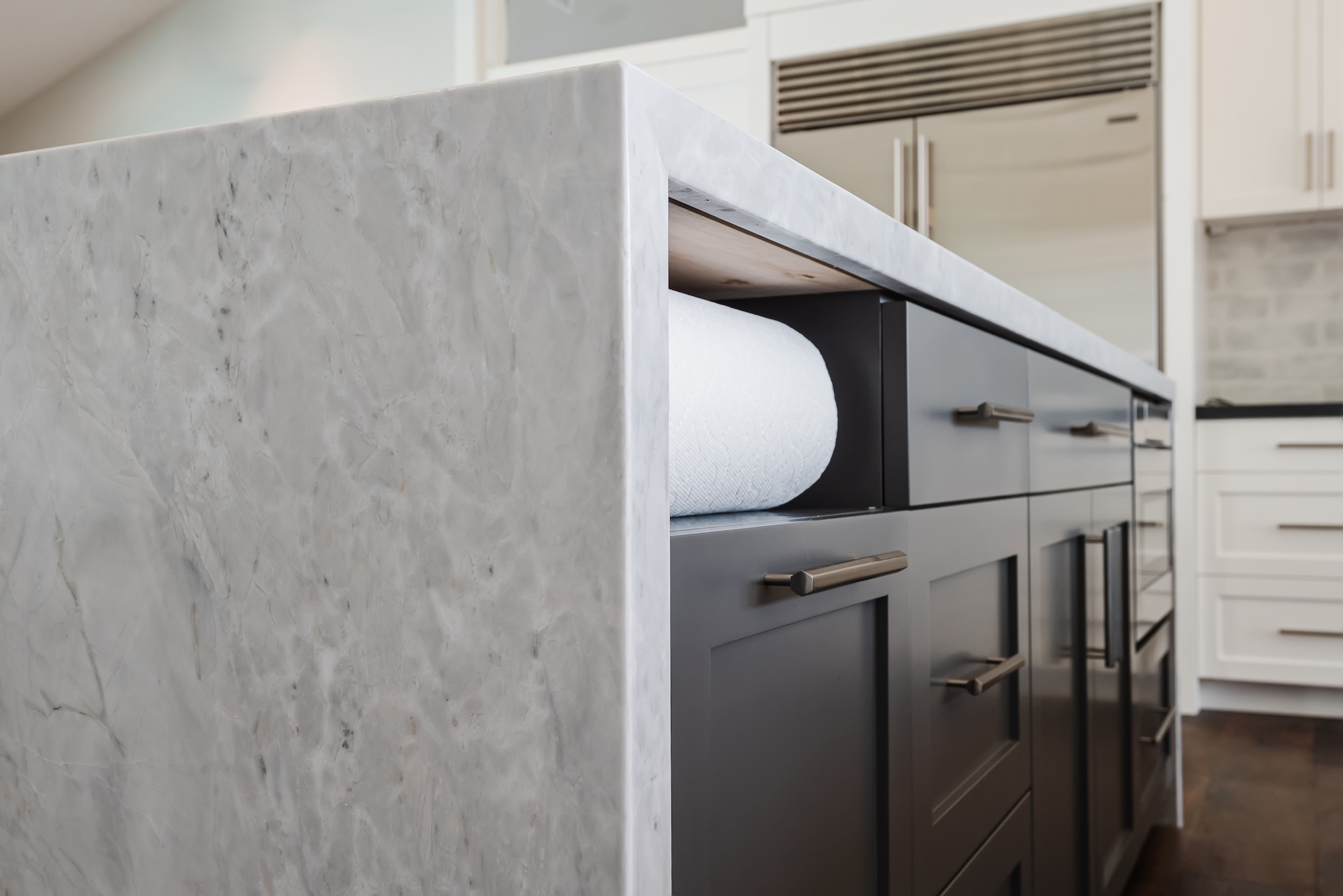 Kitchen Island Detail Rolling Hills Estates Ca