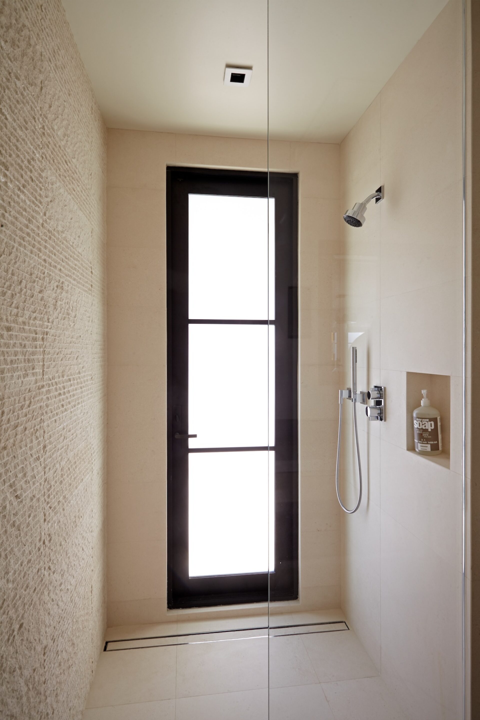 Shower Design Frosted Glass Door