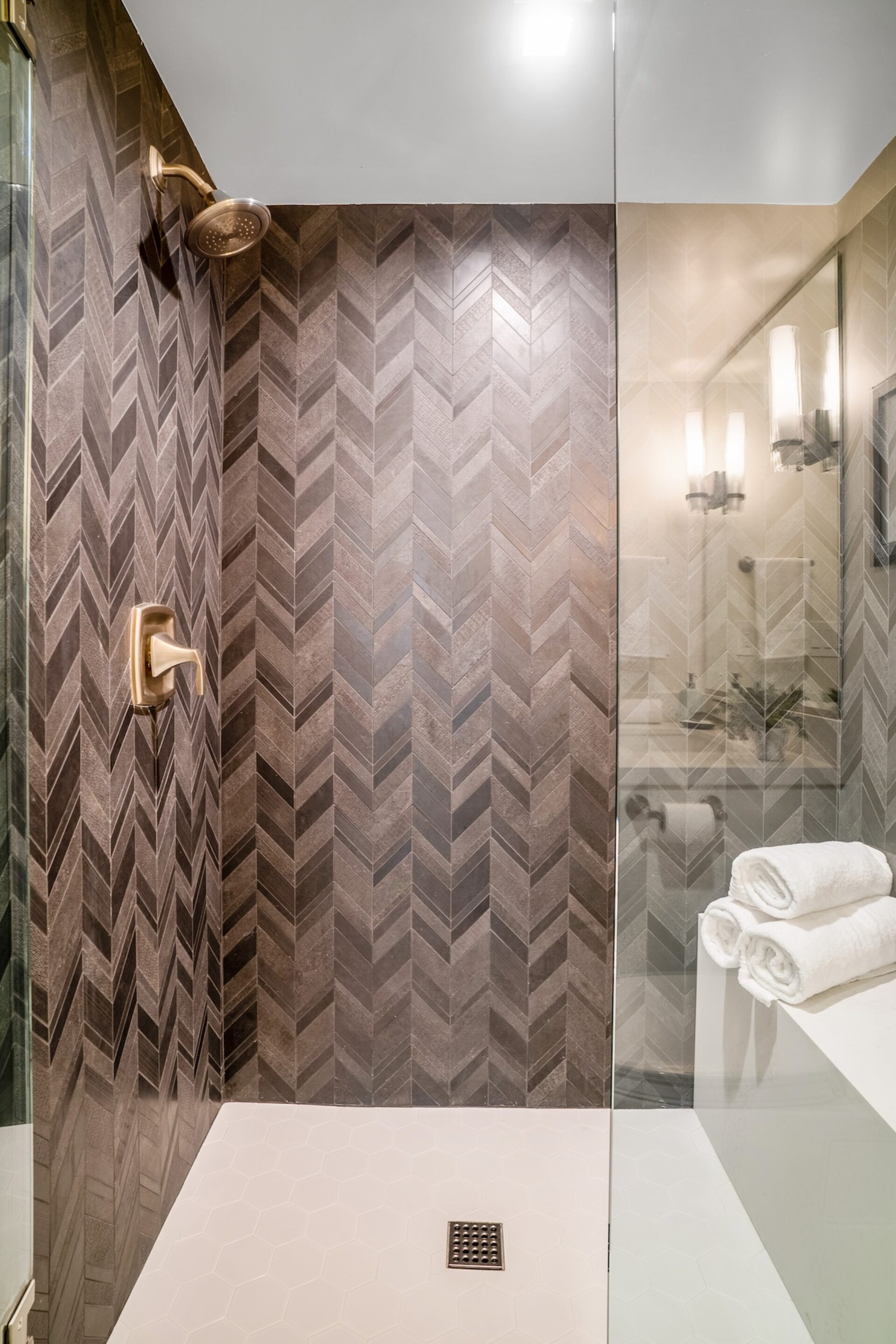 Shower Tile Brown Tile