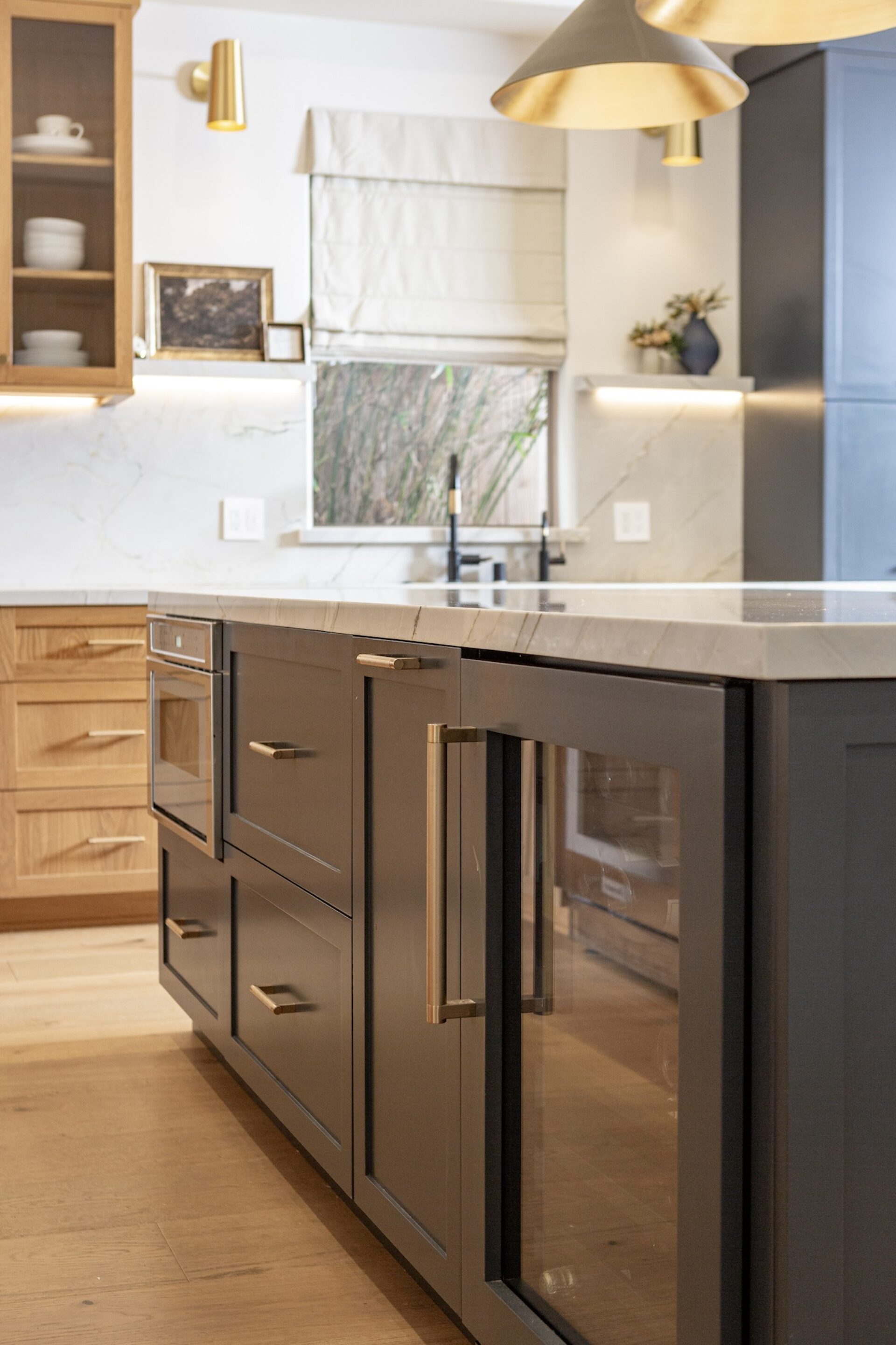 Wine Fridge Built Into Kitchen Island